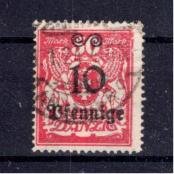 Stamp Danzig, Mi.182 (SG 167), Used #, 10 Pf