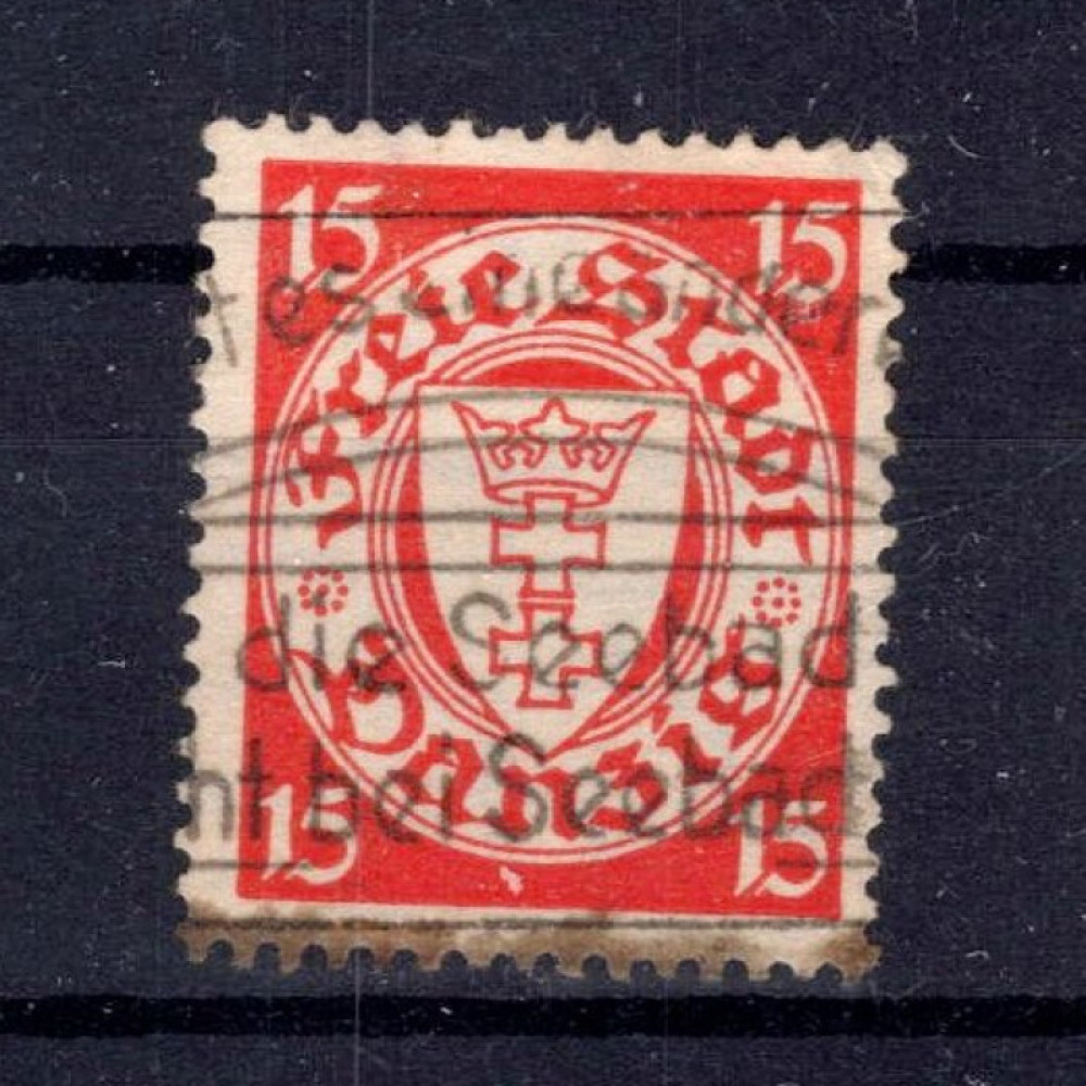 Briefmarke Frei Stadt Danzig, Mi.214y (SG 180b)#, 15 Pf