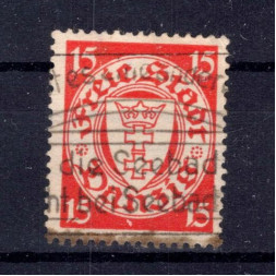 Briefmarke Frei Stadt Danzig, Mi.214y (SG 180b)#, 15 Pf