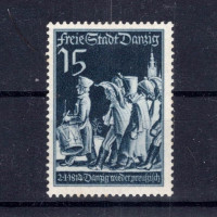 Briefmarke Frei Stadt Danzig, Mi.304 (SG 283)#, 15 Pf