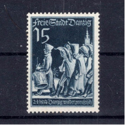 Briefmarke Frei Stadt Danzig, Mi.304 (SG 283)#, 15 Pf