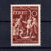 Briefmarke Frei Stadt Danzig, Mi.303 (SG 282)*, 10 Pf