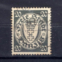 Selo Cidade Livre de Dantzig, Mi.245 (SG 182), Usado #, 20 Pf