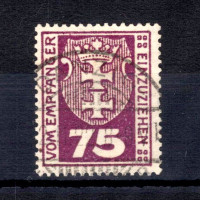 Známka Danzig, Mi.P5 (SG D98)#, 75 Pf Známka Danzig, Mi.P5 (SG D98)#, 75 Pf
