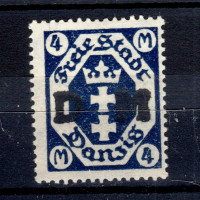 Známka Danzig, Mi.D2 (SG O95)*, 10 German