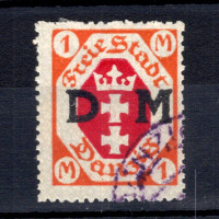 Známka Danzig, Mi.D11 (SG O106)#, 1 M Známka Danzig, Mi.D11 (SG O106)#, 1 M