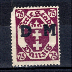 Známka Danzig, Mi.D15 (SG O103)*, 75 Pf