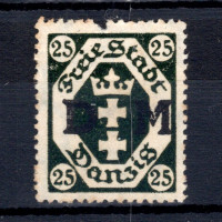 Známka Danzig, Mi.D5 (SG O98)(*), 25 Pf