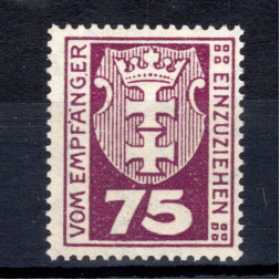 Známka Danzig, Mi.P5 (SG D98)*, 75 Pf