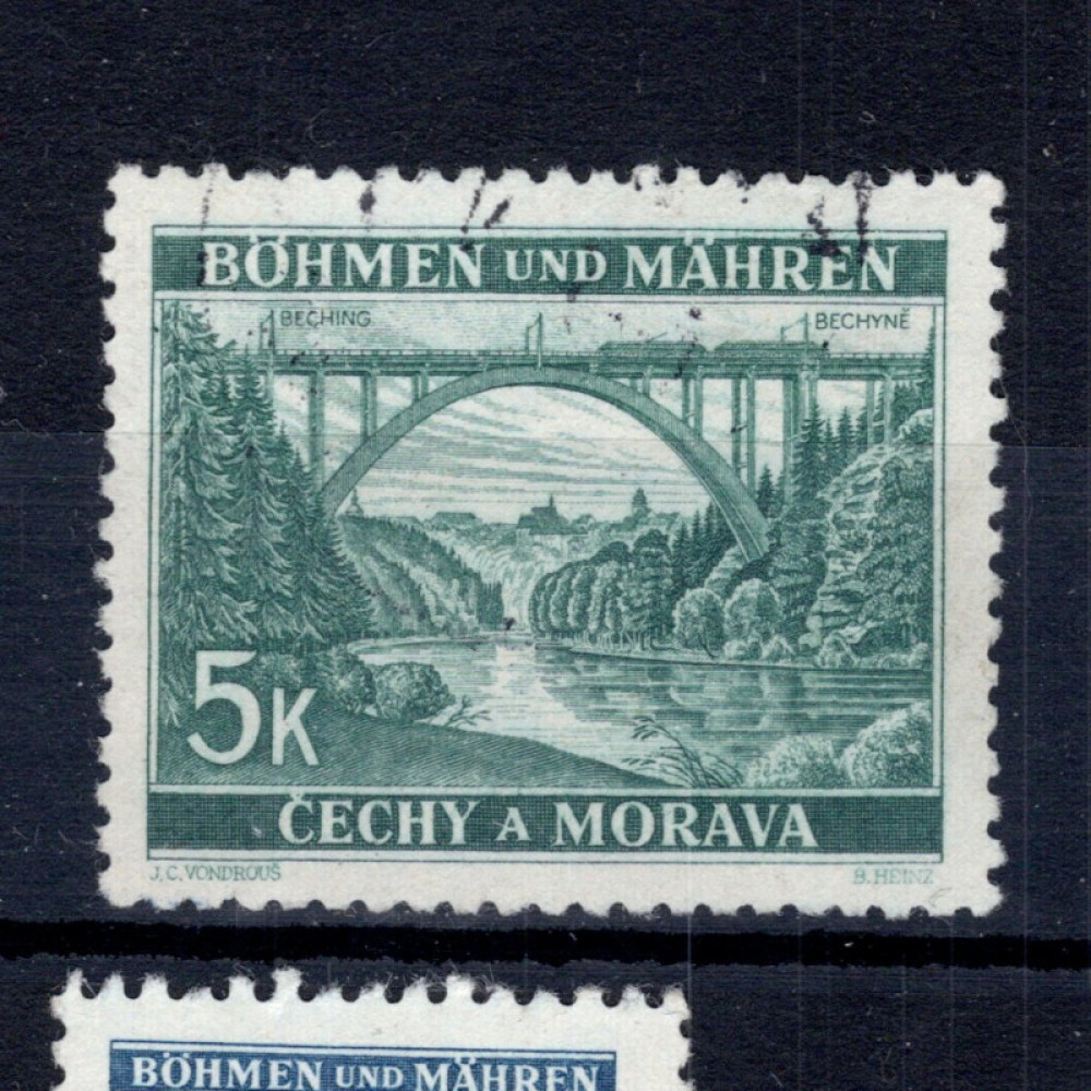 Známka Protektorát Č.a M., Pof.45#, 5K Známka Protektorát Č.a M., Pof.45#, 5K
