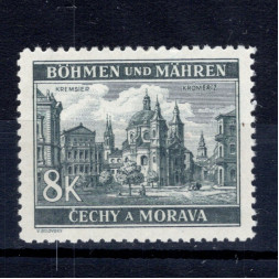 Briefmarke Böhmen und Mähren Protektorat, Pof.47 (Pof. 47)*, 8K