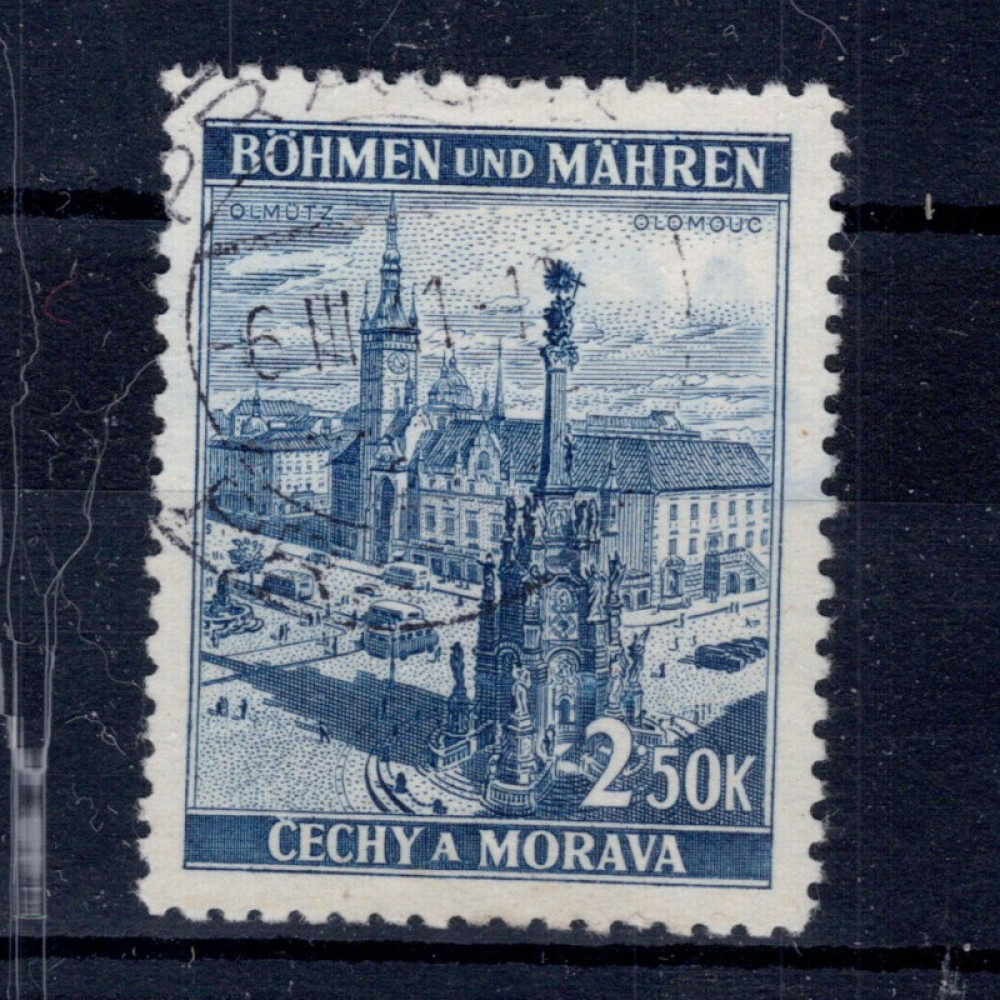 Známka Protektorát Č.a M., Pof.35#, 2.50K Známka Protektorát Č.a M., Pof.35#, 2.50K