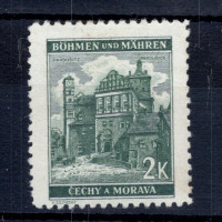 Známka Protektorát Č.a M., Pof.44*, 2K