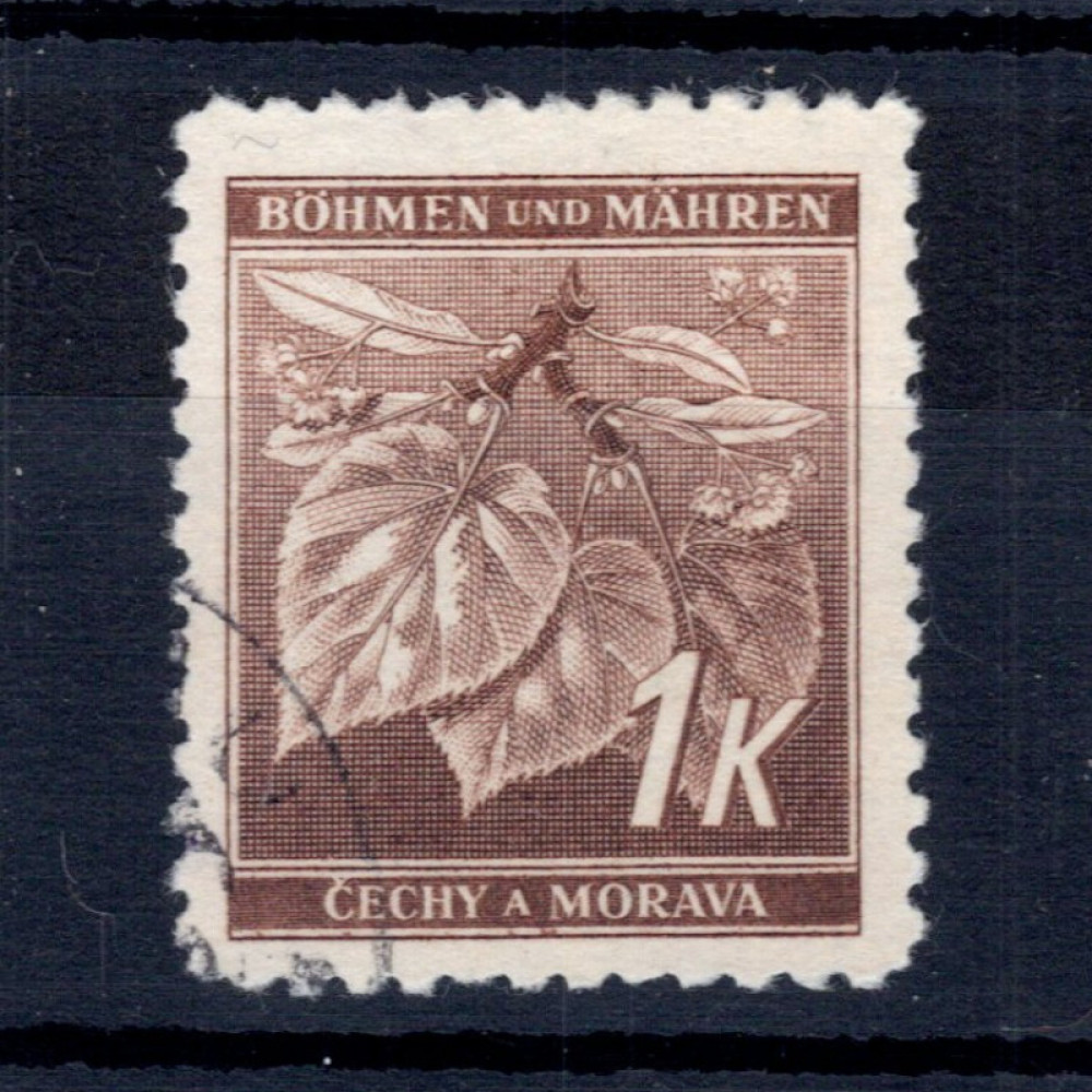 Známka Protektorát Č.a M., Pof.56#, 1K Známka Protektorát Č.a M., Pof.56#, 1K