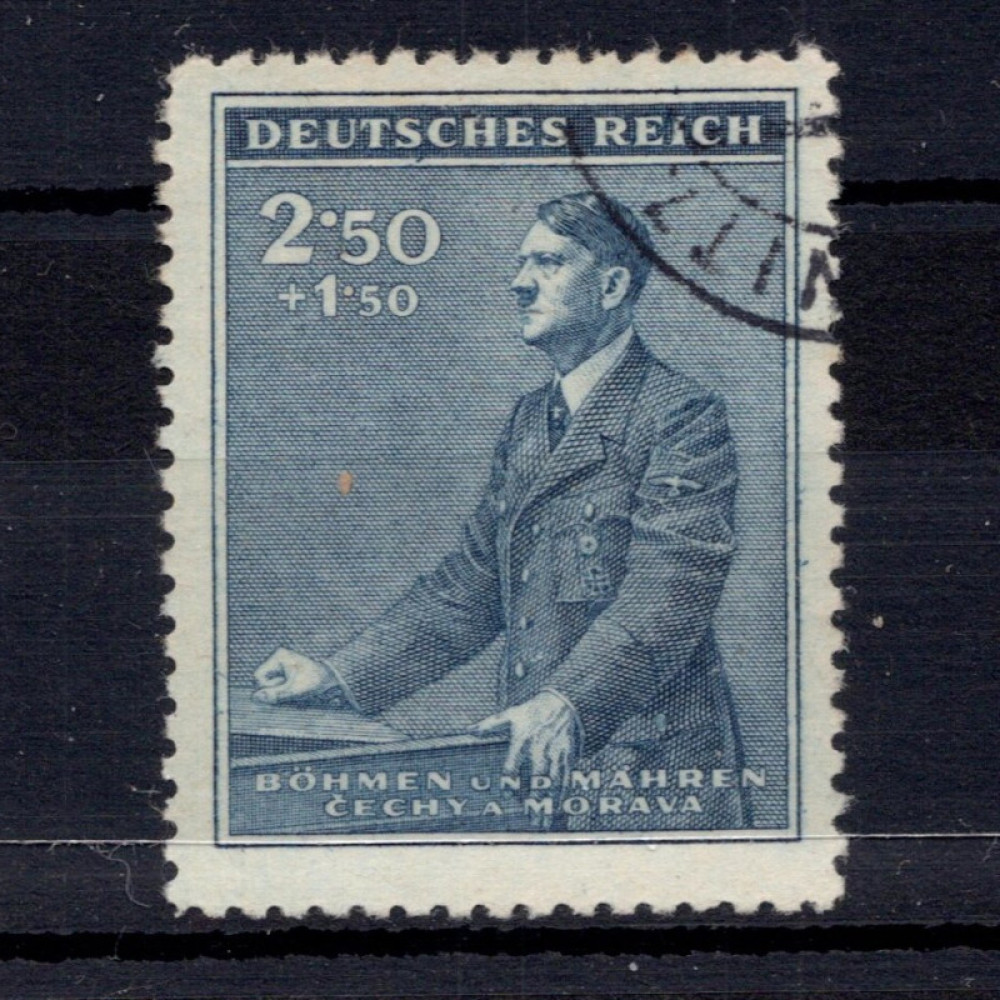 Známka Protektorát Č.a M., Pof.77#, 2.50 + 1.50K Známka Protektorát Č.a M., Pof.77#, 2.50 + 1.50K