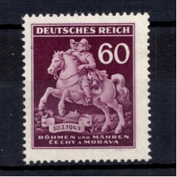 Sello Protectorado de Bohemia y Moravia, Pof.102 (Pof. 102), (*), 60H