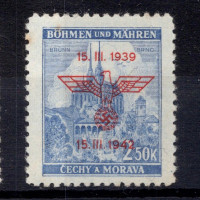 Známka Protektorát Č.a M., Pof.73*, 2,50K
