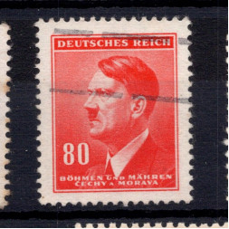 Briefmarke Böhmen und Mähren Protektorat, Pof.83 (Pof. 83)#, 80H