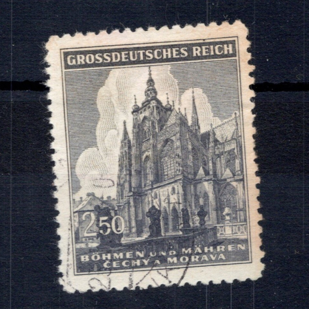 Známka Protektorát Č.a M., Pof.121#, 250H Známka Protektorát Č.a M., Pof.121#, 250H