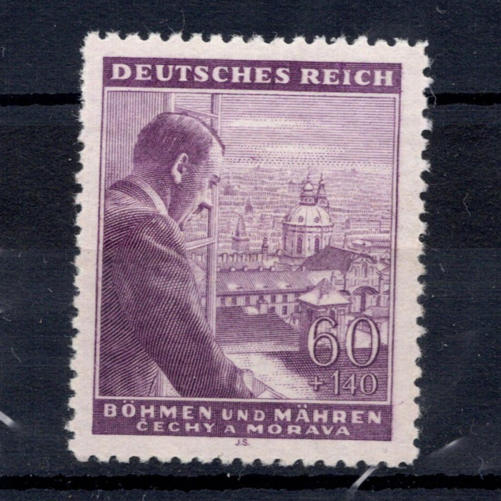 Známka Protektorát Č.a M., Pof.106**, 60 + 140H Známka Protektorát Č.a M., Pof.106**, 60 + 140H