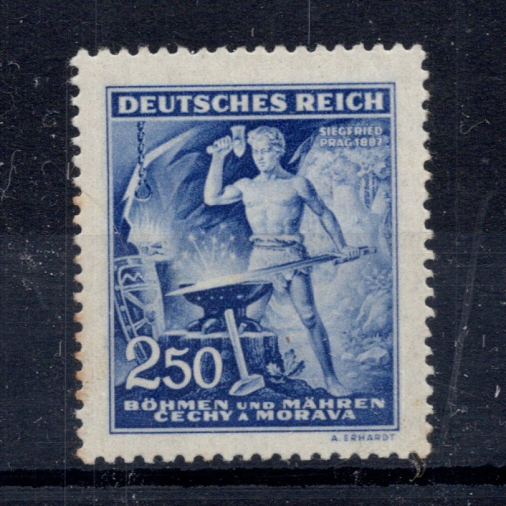 Známka Protektorát Č.a M., Pof.110*, 250H Známka Protektorát Č.a M., Pof.110*, 250H