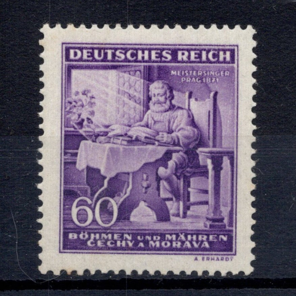 Známka Protektorát Č.a M., Pof.108*, 60H Známka Protektorát Č.a M., Pof.108*, 60H