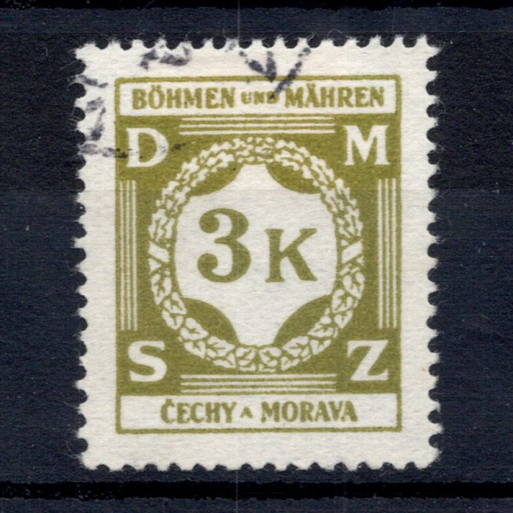 Známka Protektorát Č.a M., Pof.SL10#, 3K Známka Protektorát Č.a M., Pof.SL10#, 3K