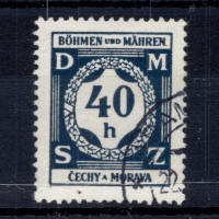Známka Protektorát Č.a M., Pof.SL2#, 40H