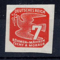 Známka Protektorát Č.a M., Pof.NV12*, 7H
