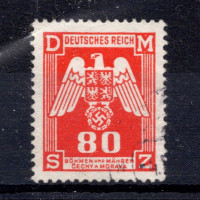 Známka Protektorát Č.a M., Pof.SL17#, 80H Známka Protektorát Č.a M., Pof.SL17#, 80H