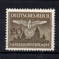 Známka Generální gouvernement, Mi.D30 (SG O461)*, 20 gr