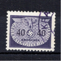 Stamp General Government, Mi.D23 (SG O414), Used #, 40 gr