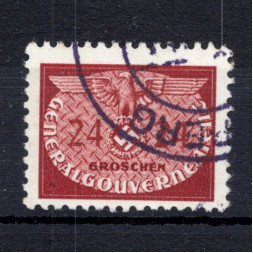 Sello Gobierno General, Mi.D21 (SG O412), Usado #, 24 gr