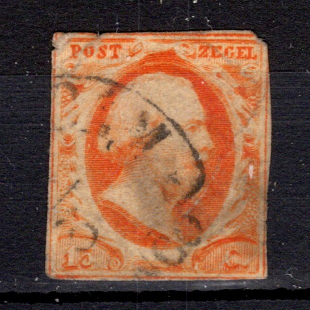 Známka Nizozemsko, Mi.3a (SG 3)#, 15 c Známka Nizozemsko, Mi.3a (SG 3)#, 15 c