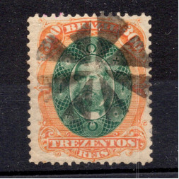 Sello Brasil, Mi.37 (SG 67), Usado #, 300 R