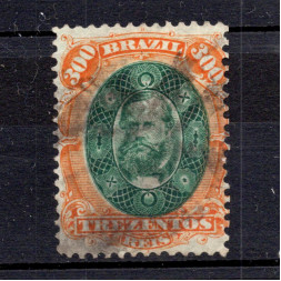 Sello Brasil, Mi.37 (SG 67), Usado #, 300 R