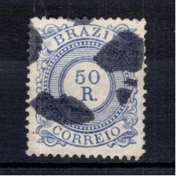 Briefmarke Brasilien, Mi.60 (SG 80)#, 50 R