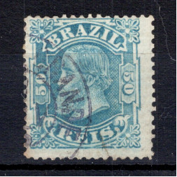 Stamp Brazil, Mi.57 (Scott 88), Used #, 50 R