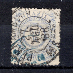 Briefmarke Brasilien, Mi.60 (SG 80)#, 50 R