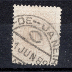 Briefmarke Brasilien, Mi.61 (SG 82)#, 100 R