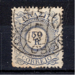 Briefmarke Brasilien, Mi.60 (SG 80)#, 50 R