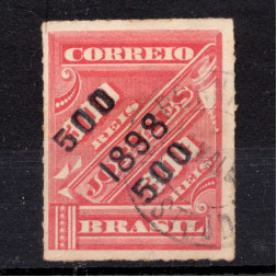 Briefmarke Brasilien, Mi.118b (SG 171)#, 500 R
