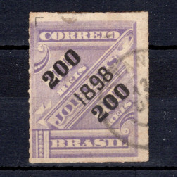 Sello Brasil, Mi.116 (SG 169), Usado #, 200 R