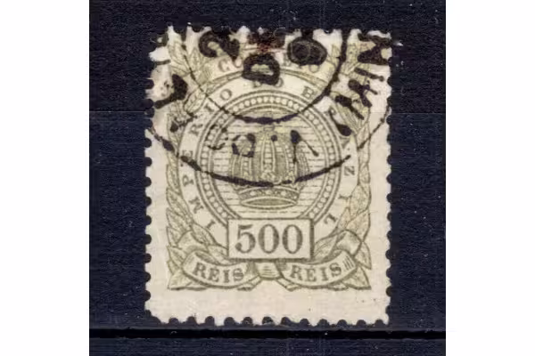 Známka Brazílie, Mi.64 (SG 85a)#, 500 R