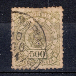 Známka Brazílie, Mi.64 (SG 85a)#, 500 R