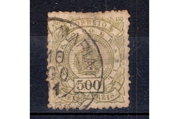 Známka Brazílie, Mi.64 (SG 85a)#, 500 R