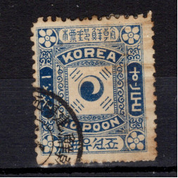 Sello Corea, Mi.4 (SG 8), Usado #, 10 P