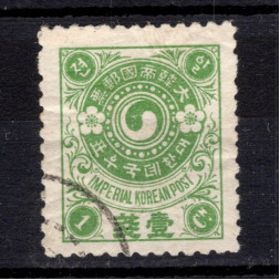 Sello Corea, Mi.14C (SG 23B), Usado #, 1 Ch