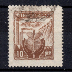 Sello Corea del Sur, Mi.186 (SG 229A), MNH, 10 H