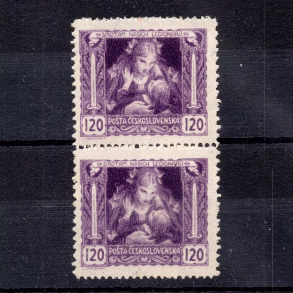 Známka ČSR, Pof.32B**, 120h